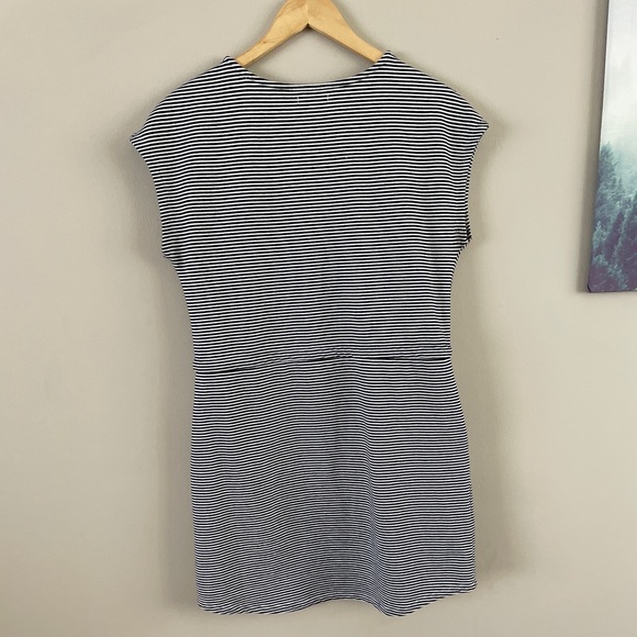 Maurice Brand Navy Striped Mini Summer Dress - Picture 3 of 3